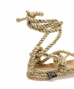 Nomadic State Of Mind Sandales Romano Beige Doré Pailleté -Golden Goose-boutique nomad51746 pck20230208 4