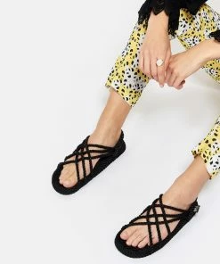 Nomadic State Of Mind Sandales Vegan JC Corde Noir -Golden Goose-boutique nomadic jcnoir look20190424 515 1