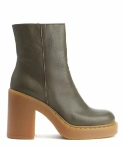 N.O.M.E Bottes Brigitte Cuir Olive