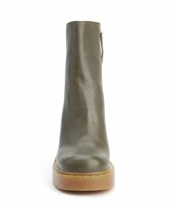 N.O.M.E Bottes Brigitte Cuir Olive -Golden Goose-boutique nomeb46121 pck20220629 3