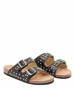 Claris Virot Mules Odette Python Clous Noir Argenté 13 Claris Virot Mules Odette Python Clous Noir Argenté -Golden Goose-boutique odette noir argent 3