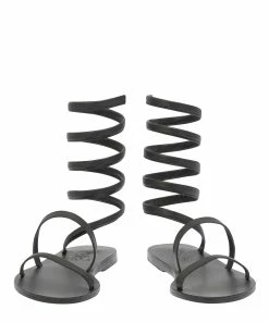 Ancient Greek Sandals Sandales Ofis Noir -Golden Goose-boutique ofis black black sole front view high