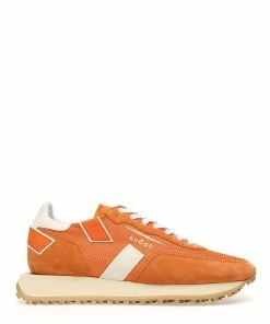GHOUD VENICE Baskets Rush One Mesh Cuir Orange