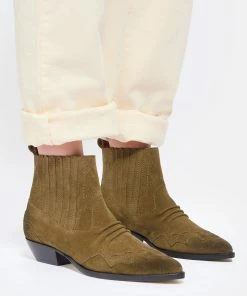 Roseanna Bottines Tucson Cuir Kaki 18 Roseanna Bottines Tucson Cuir Kaki -Golden Goose-boutique rosea look20220812 20220810