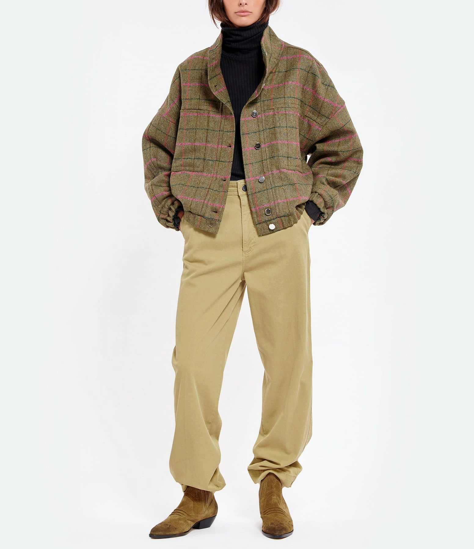 Roseanna Bottines Tucson Cuir Kaki 8 Roseanna Bottines Tucson Cuir Kaki – Image 6