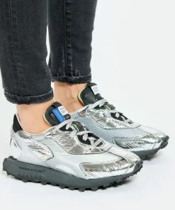 RUN OF Baskets Silver Run Cuir Argenté -Golden Goose-boutique runof look20210929 73