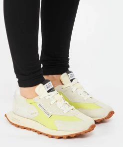 RUN OF Baskets Lime Bodrum Genesis Cuir Jaune Blanc Cassé -Golden Goose-boutique runof look20230110 312