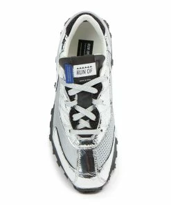 RUN OF Baskets Silver Run Cuir Argenté -Golden Goose-boutique runof36777 pck20210916 2