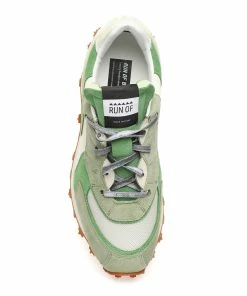 RUN OF Baskets Mango Cuir Vert Blanc Cassé -Golden Goose-boutique runof48750 pck20230109 2