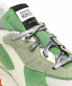RUN OF Baskets Mango Cuir Vert Blanc Cassé -Golden Goose-boutique runof48750 pck20230109 4