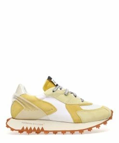 RUN OF Baskets Sunrise Mango Cuir Jaune