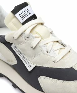 RUN OF Baskets Black Bodrum Genesis Cuir Noir Blanc Cassé -Golden Goose-boutique runof48755 pck20230206 4