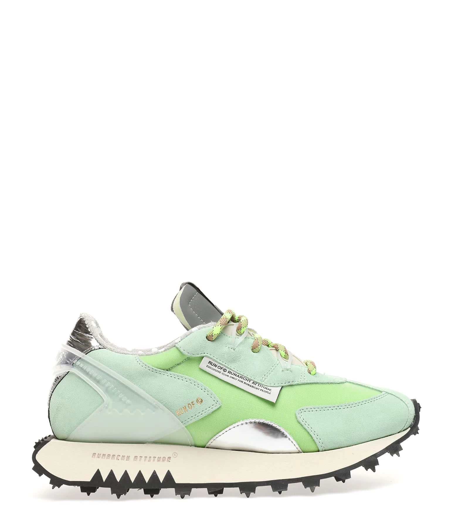 RUN OF Baskets Apple Pie Mirror Cuir Vert Clair 3 RUN OF Baskets Apple Pie Mirror Cuir Vert Clair