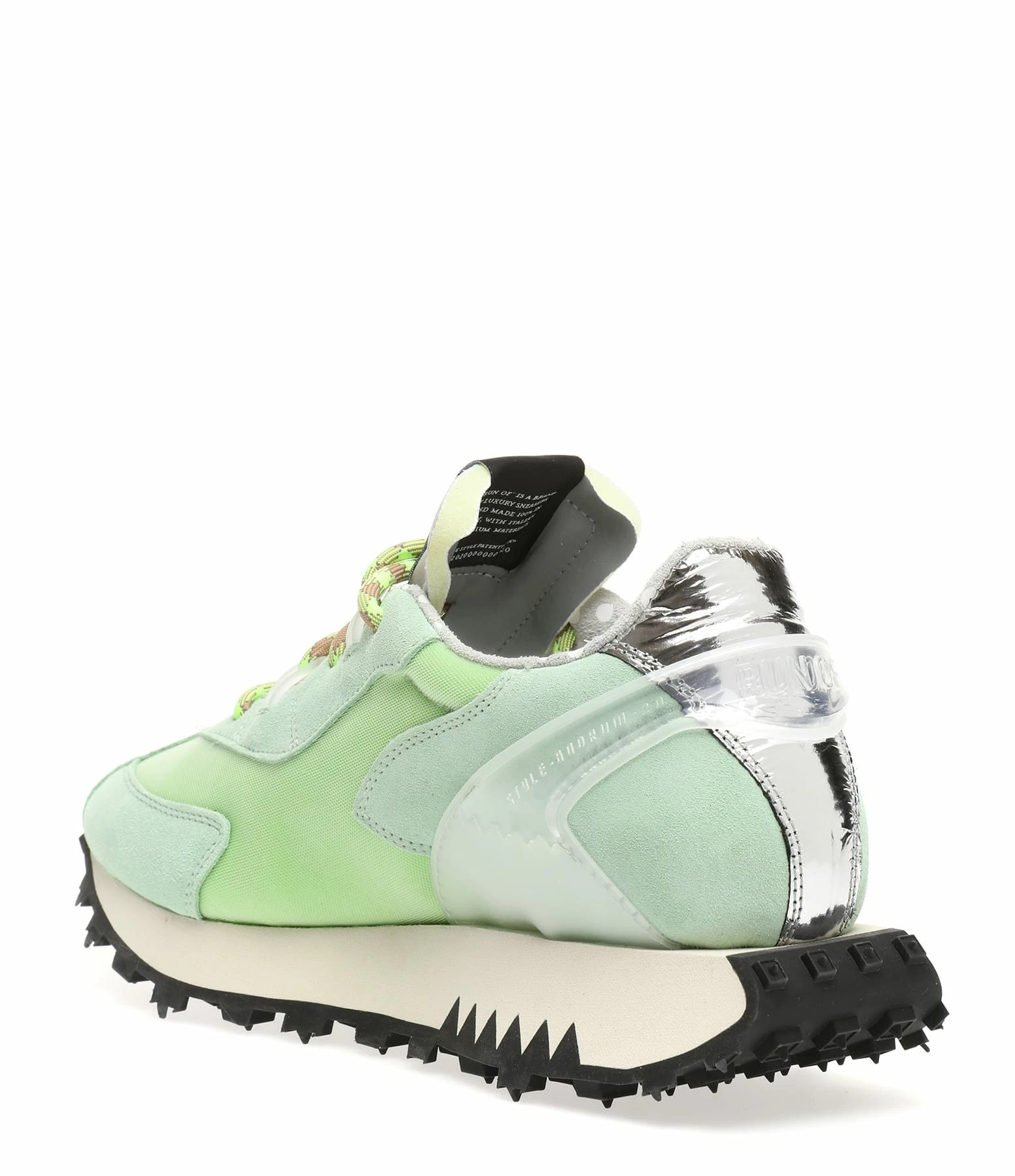 RUN OF Baskets Apple Pie Mirror Cuir Vert Clair 5 RUN OF Baskets Apple Pie Mirror Cuir Vert Clair – Image 3