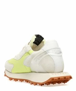 RUN OF Baskets Lime Bodrum Genesis Cuir Jaune Blanc Cassé -Golden Goose-boutique runof48760 pck20230109 3