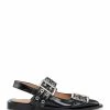 Ganni Sandales Boucles Cuir Noir -Golden Goose-boutique s1958 099 1 1