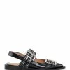 Ganni Sandales Boucles Cuir Noir -Golden Goose-boutique s1958 099 1
