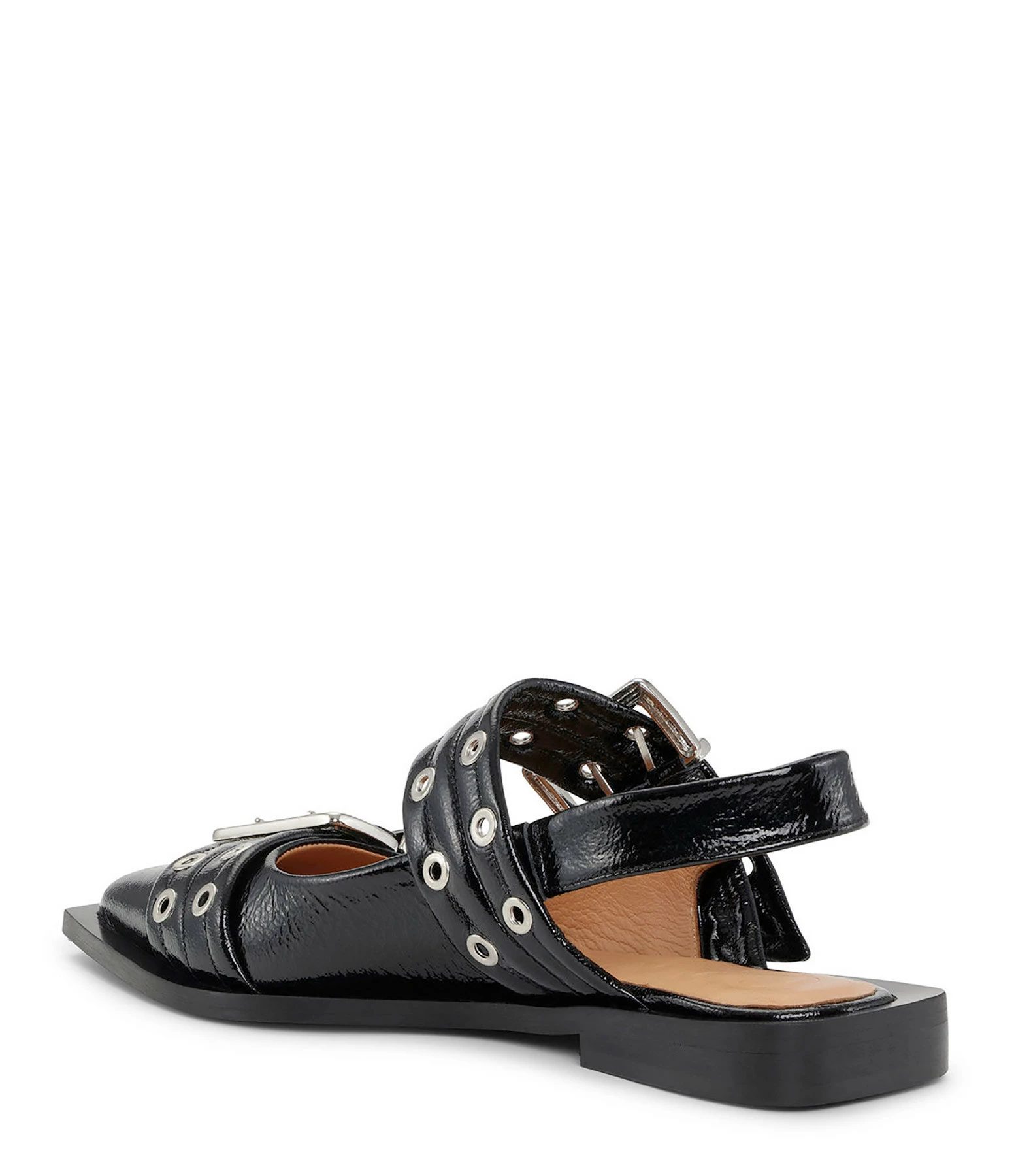 Ganni Sandales Boucles Cuir Noir 5 Ganni Sandales Boucles Cuir Noir – Image 3