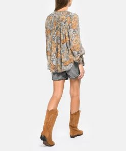 SHILOH HERITAGE Bottes Midnight Cuir Suédé Ambre -Golden Goose-boutique shilo look20220823 179