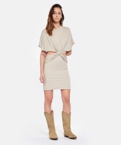 SHILOH HERITAGE Bottes Midnight Cuir Suédé Beige Désert -Golden Goose-boutique shilo look20230203 402