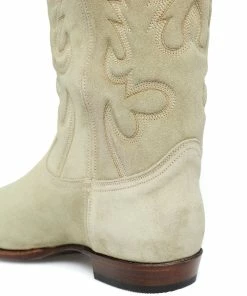 SHILOH HERITAGE Bottes Midnight Cuir Suédé Beige Désert -Golden Goose-boutique shilo48748 pck20230118 4