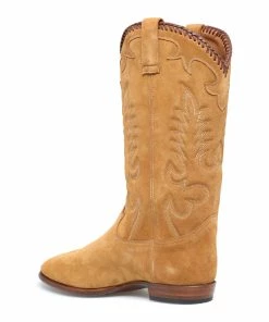 SHILOH HERITAGE Bottes Midnight Franges Cuir Suédé Ambre -Golden Goose-boutique shilo48749 pck20230118 3