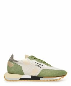 GHOUD VENICE Baskets Star M Mesh Glitter Marron Crème