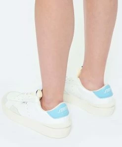 STR*HYPE Baskets Basic Vegan Blanc Bleu Clair -Golden Goose-boutique strst look20230228 230