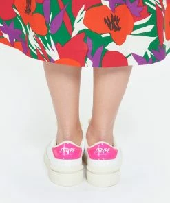 STR*HYPE Baskets Basic Vegan Blanc Fuschia 12 STR*HYPE Baskets Basic Vegan Blanc Fuschia -Golden Goose-boutique strst look20230228 371