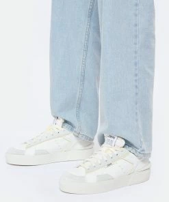 STR*HYPE Baskets Cuir Biologique Blanc Argenté -Golden Goose-boutique strst look20230301 41