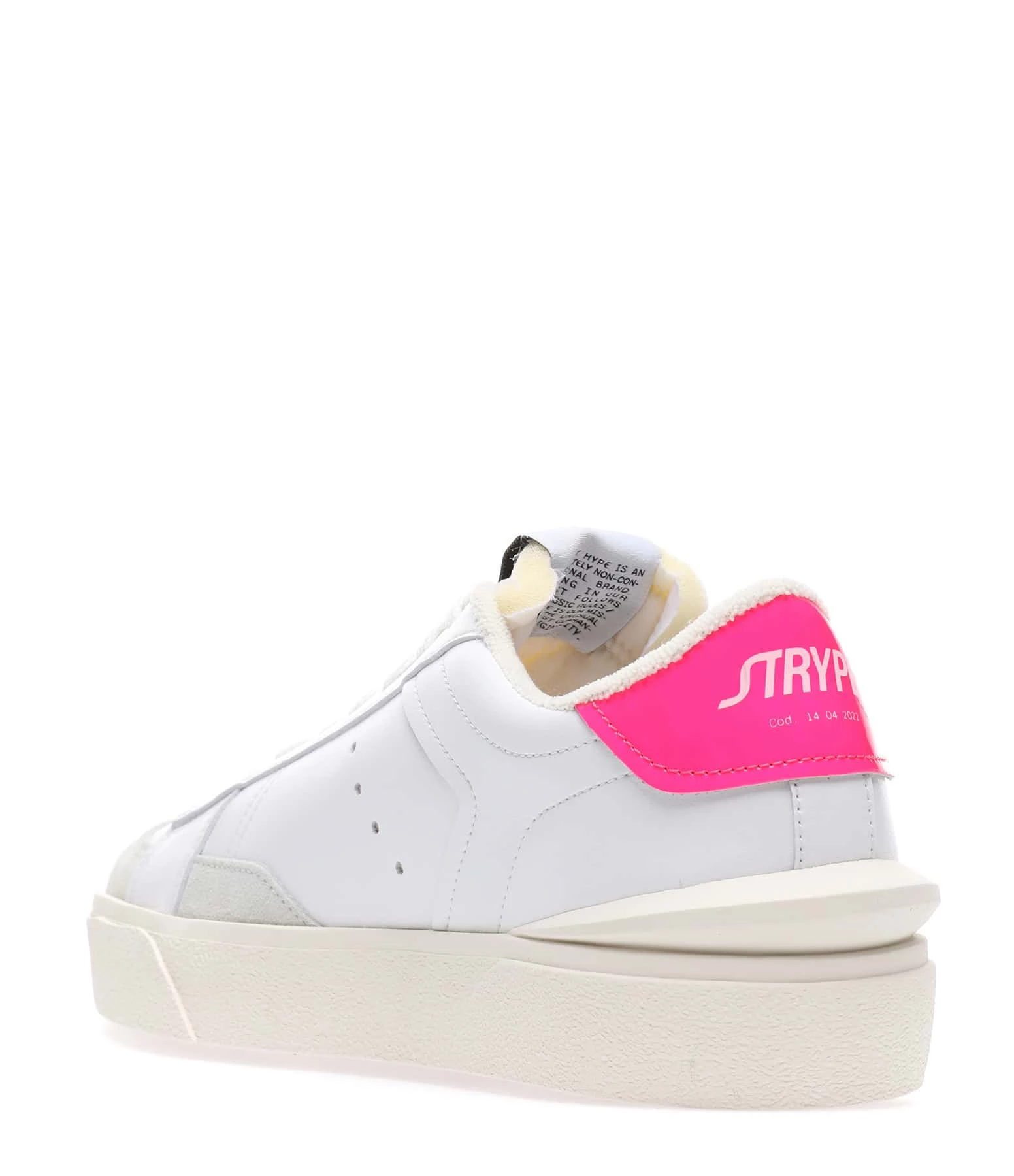STR*HYPE Baskets Basic Vegan Blanc Fuschia 5 STR*HYPE Baskets Basic Vegan Blanc Fuschia – Image 3