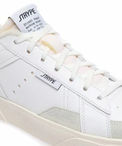 STR*HYPE Baskets Basic Vegan Blanc Noir -Golden Goose-boutique strst51410 pck20230222 4