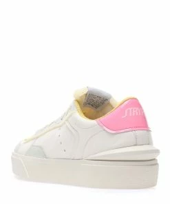STR*HYPE Baskets Cuir Biologique Blanc Rose -Golden Goose-boutique strst51412 pck20230224 3
