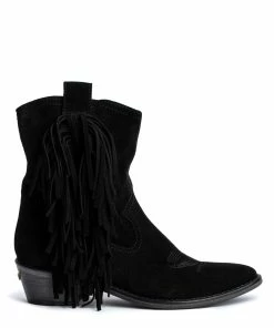 Zadig & Voltaire Bottines Pilar Cuir Suédé Noir