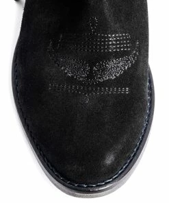 Zadig & Voltaire Bottines Pilar Cuir Suédé Noir -Golden Goose-boutique swct00104 noir 4