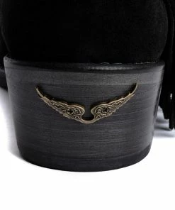 Zadig & Voltaire Bottines Pilar Cuir Suédé Noir -Golden Goose-boutique swct00104 noir 6 1