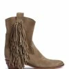 Zadig & Voltaire Bottines Pilar Cuir Suédé Taupe -Golden Goose-boutique swct00104 taupe