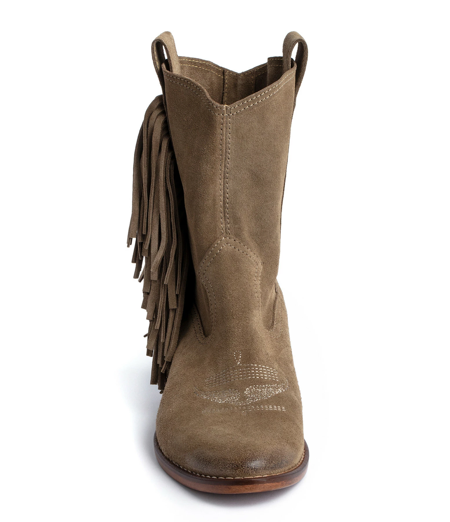 Zadig & Voltaire Bottines Pilar Cuir Suédé Taupe 5 Zadig & Voltaire Bottines Pilar Cuir Suédé Taupe – Image 3
