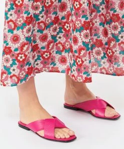 THERA'S Sandales Appula Cuir Fushia -Golden Goose-boutique thera look20230110 91