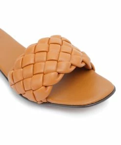 THERA'S Mules Tressées Cuir Camel -Golden Goose-boutique thera40457 pck20220203 4