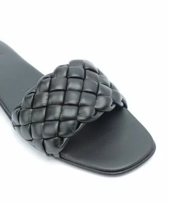 THERA'S Mules Tressées Cuir Noir -Golden Goose-boutique thera40458 pck20220203 4