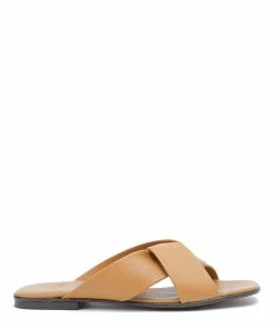 THERA'S Mules Cuir Camel