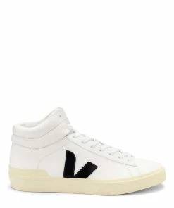 Veja Baskets Minotaur Chromefree Cuir Blanc Noir
