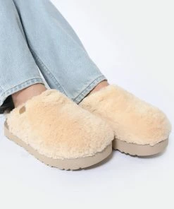 Ugg Chaussons Fuzz Sugar Naturel -Golden Goose-boutique ugg11 look20230222 428