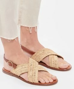 Vanessa Bruno Sandales Plates Naturel -Golden Goose-boutique vbrun look20210209 149