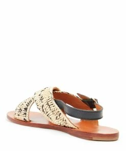 Vanessa Bruno Sandales Plates Raphia Sable Noir, Exclusivité Lulli 11 Vanessa Bruno Sandales Plates Raphia Sable Noir, Exclusivité Lulli -Golden Goose-boutique vbrun37468 pck20210903 3