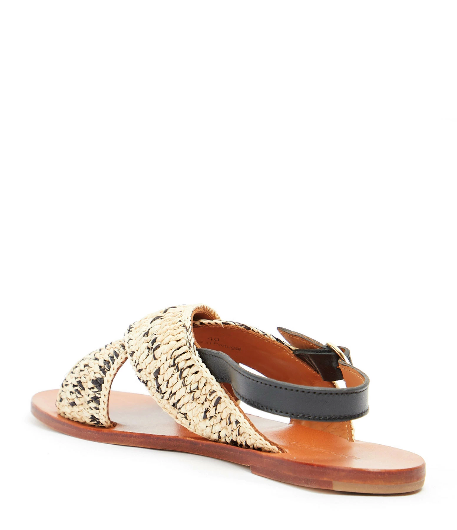 Vanessa Bruno Sandales Plates Raphia Sable Noir, Exclusivité Lulli 5 Vanessa Bruno Sandales Plates Raphia Sable Noir, Exclusivité Lulli – Image 3