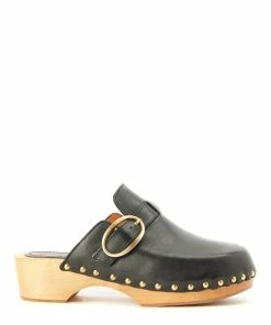 Vanessa Bruno Sabots 40mm Cuir Végétal Noir