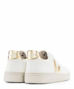 Veja Baskets V-10 Chromefree Cuir Extra White Platine -Golden Goose-boutique veja vx0502935 back