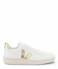 Veja Baskets V-10 Chromefree Cuir Extra White Platine